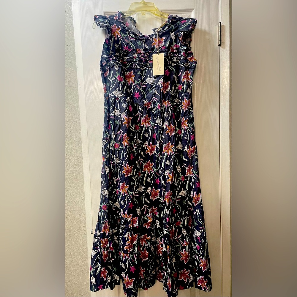 Universal Thread Floral Ruffle Dress Size M Read Description